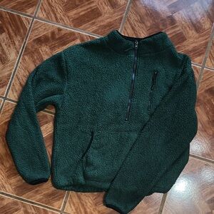 No Boundaries Green Crew Neck Sweater Knit Long Sleeve